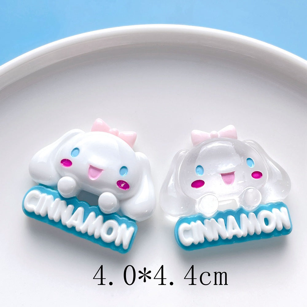 10 PCS Large Cartoon Resin Charms