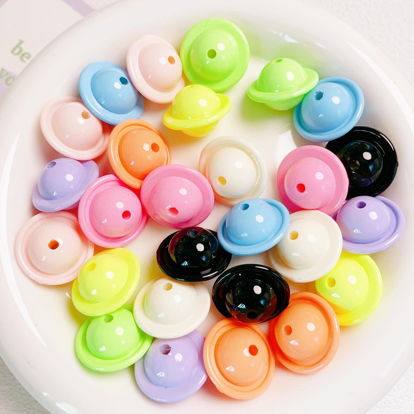 30 Pieces Happy Star Colorful Beads