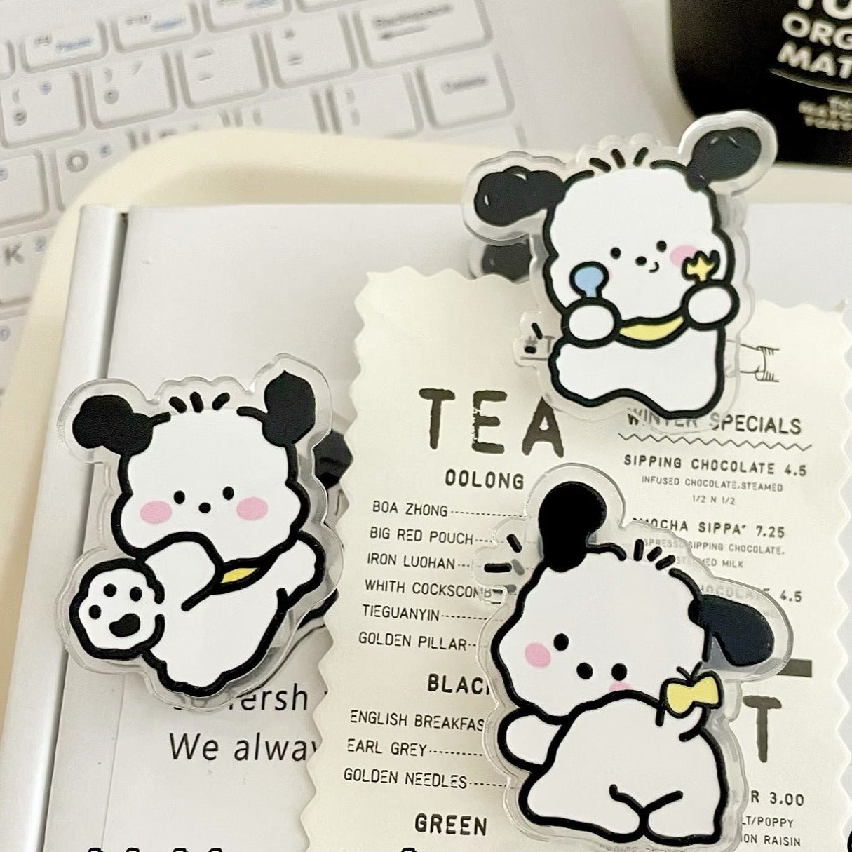 10PCS Sanrio PP Acrylic Clips