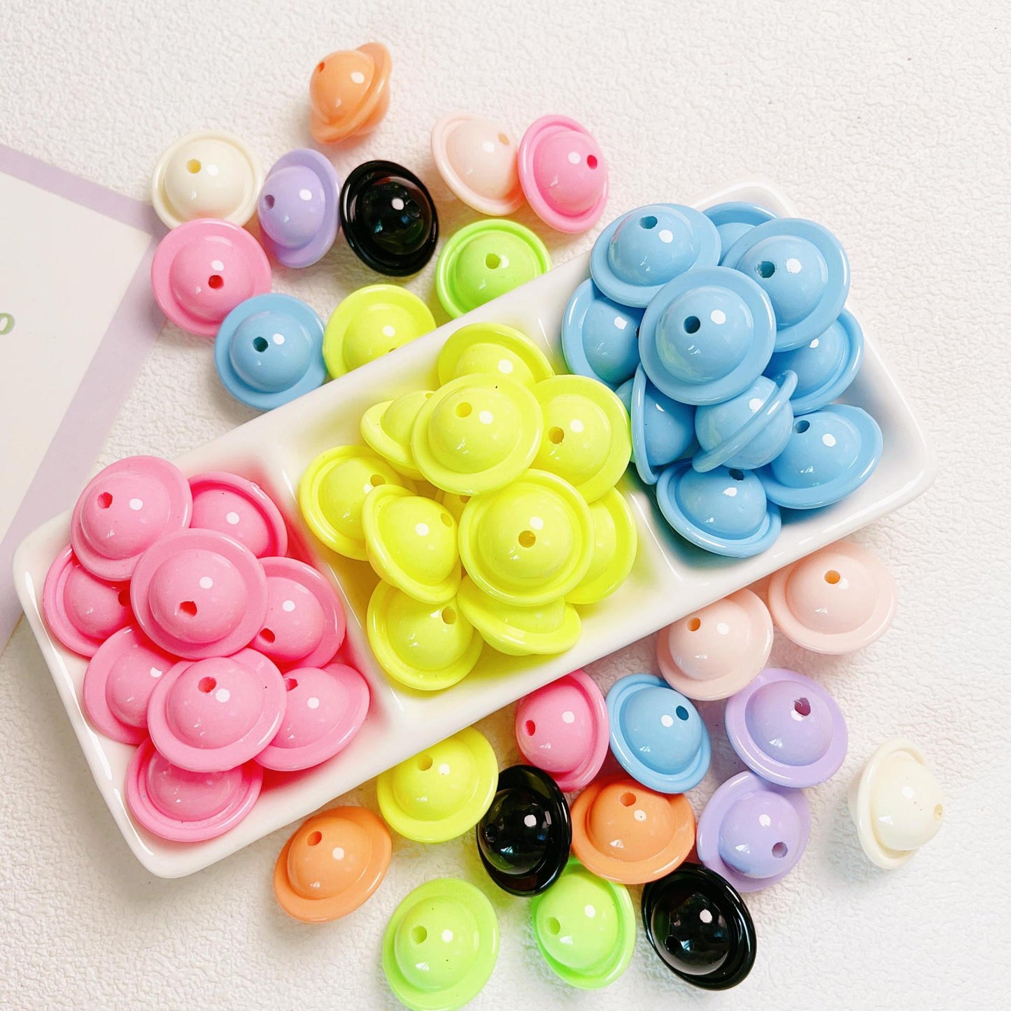 30 Pieces Happy Star Colorful Beads