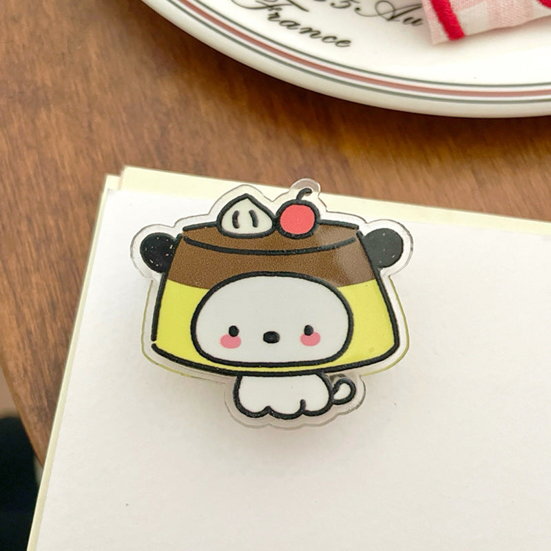 10PCS Sanrio PP Acrylic Clips