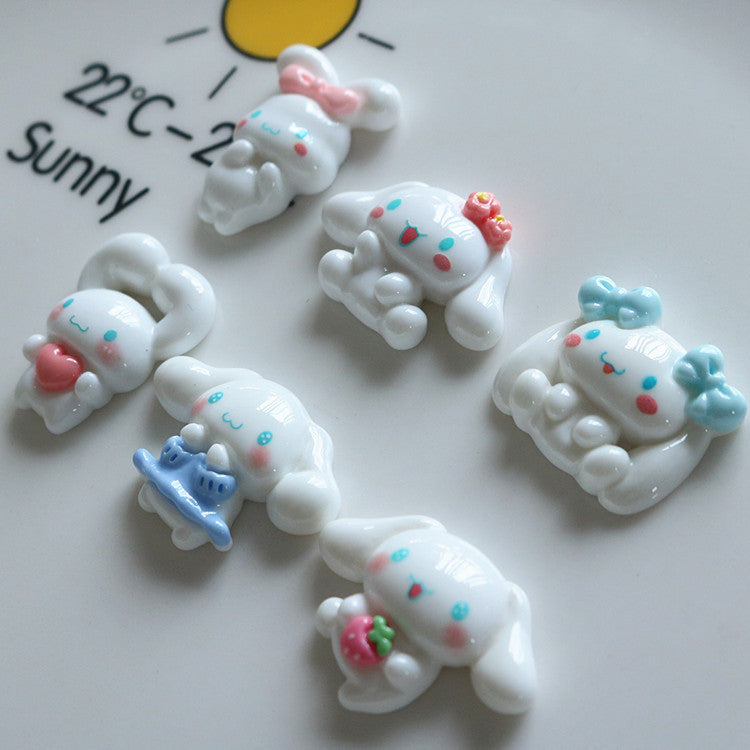 10 PCS Cartoon Resin Charms for DIY Crafts