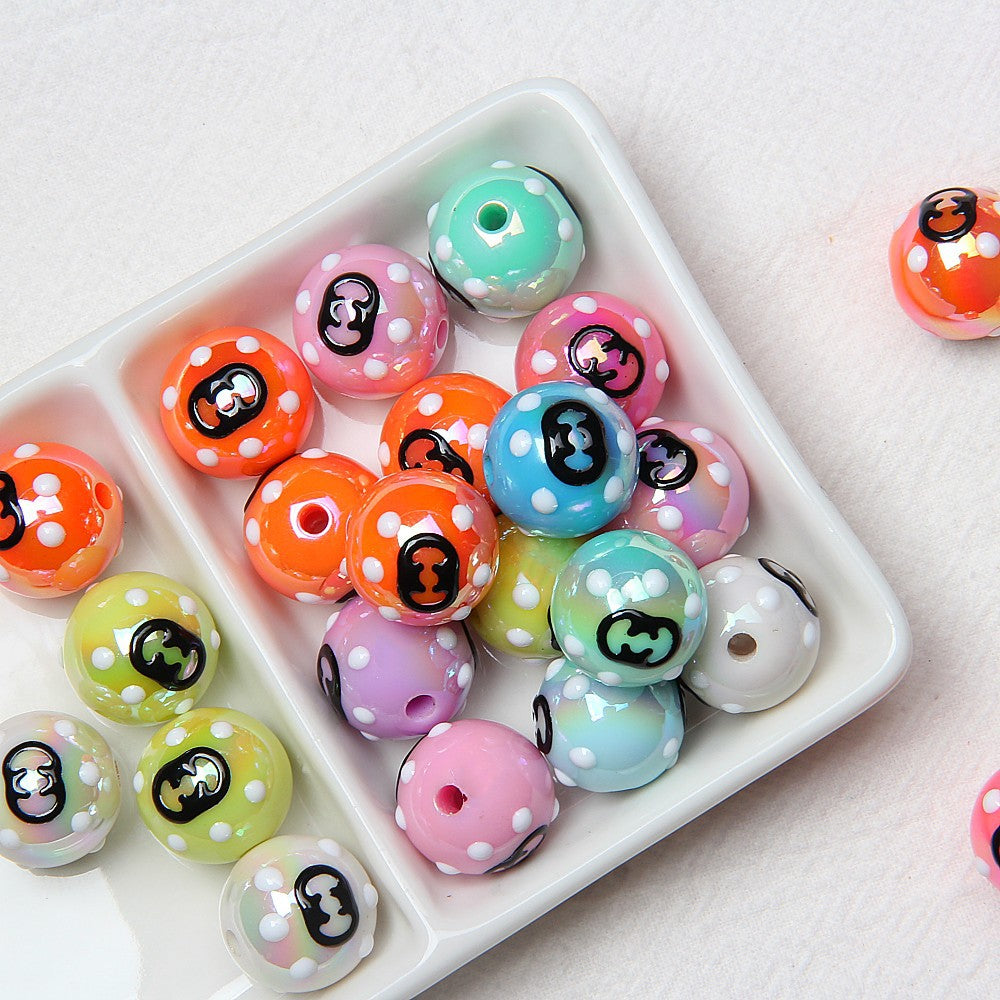 20 Pieces Hand-Painted Beads