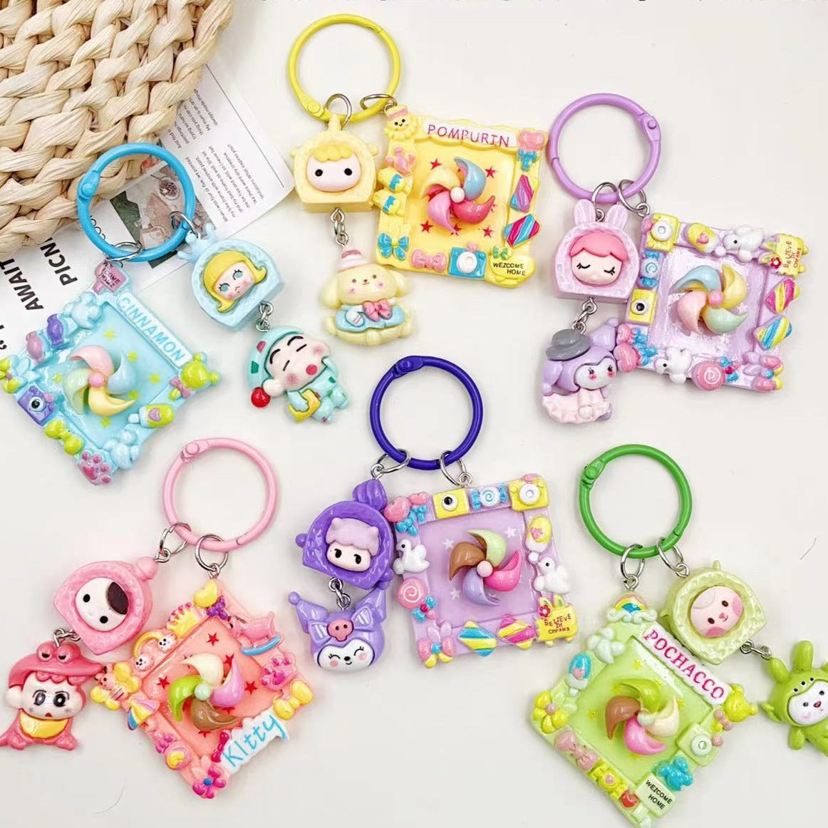 Cute Cartoon Keychain Bag Pendant