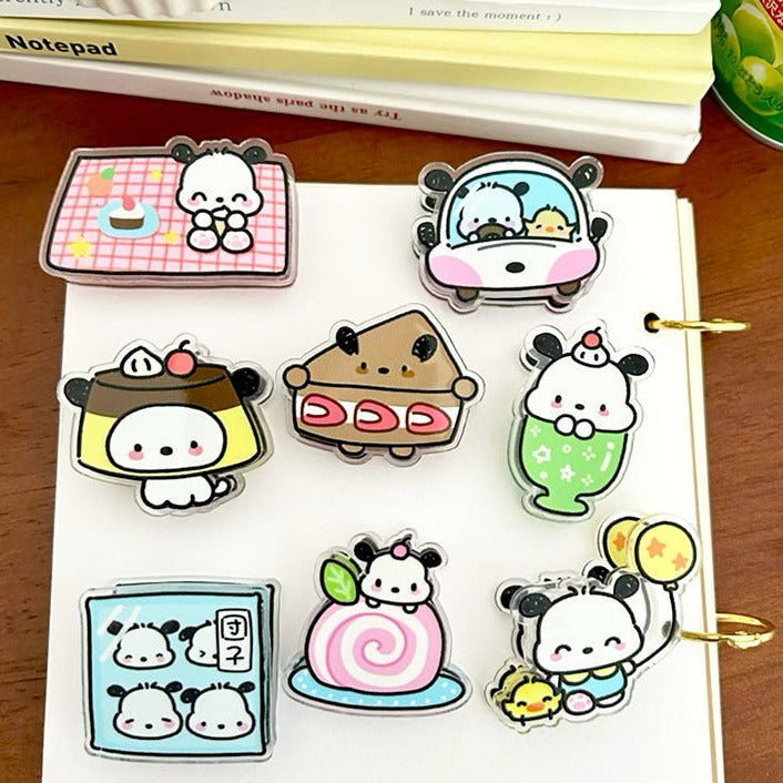 10PCS Sanrio PP Acrylic Clips