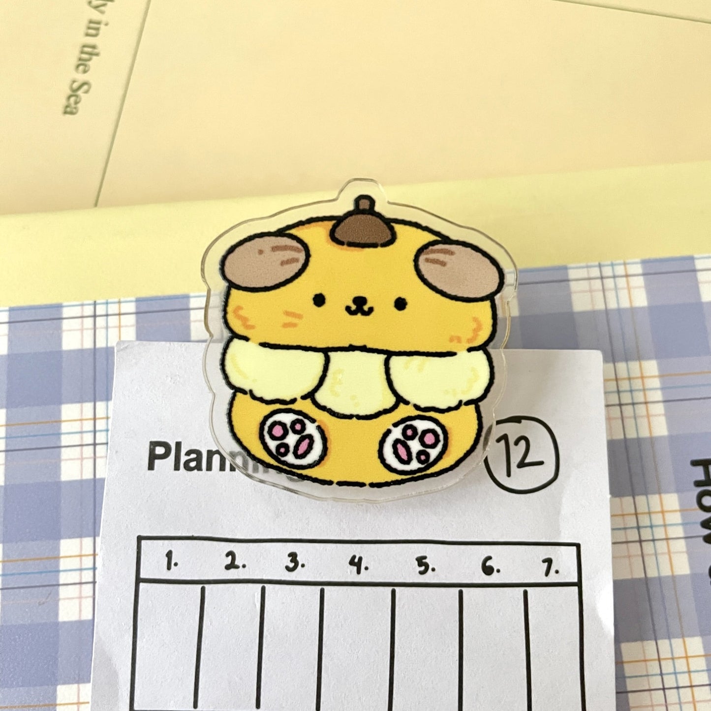 10PCS Sanrio PP Acrylic Clips