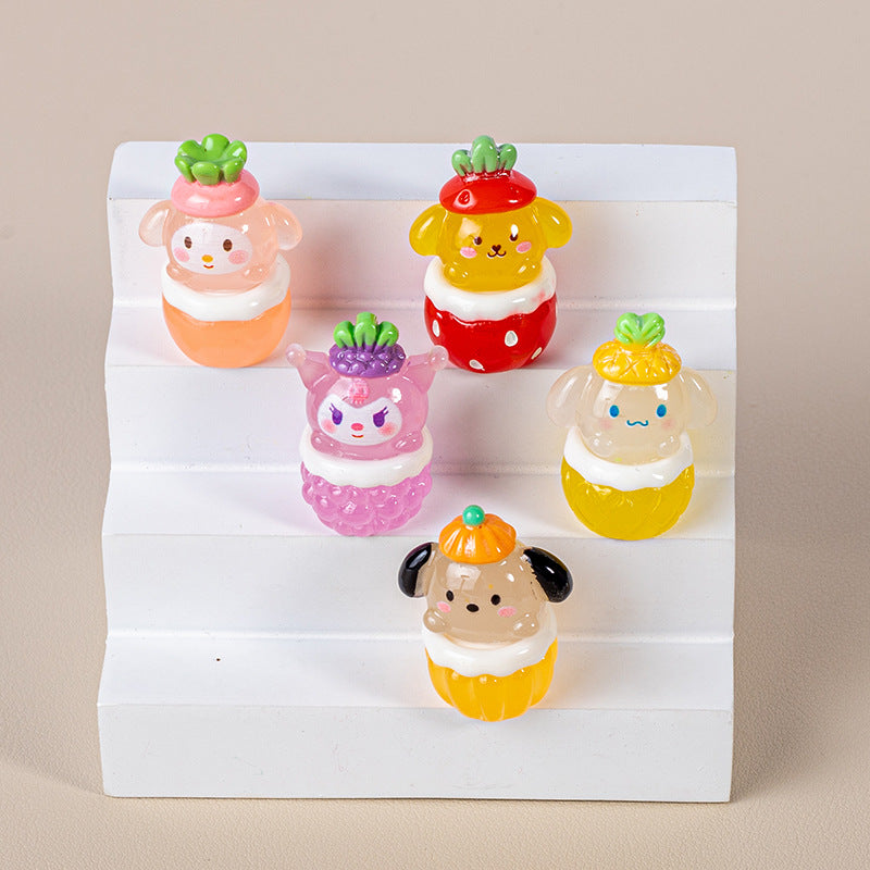 10 PCS Sanrio Resin Charms