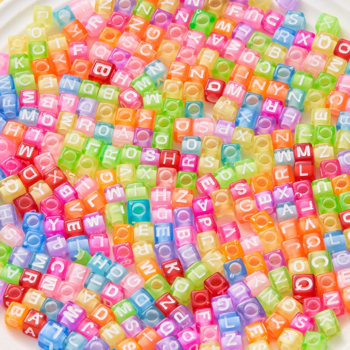 Alphabet Cube Beads