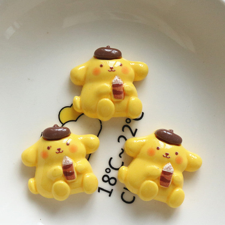 10 PCS Cartoon Resin Charms for DIY Crafts