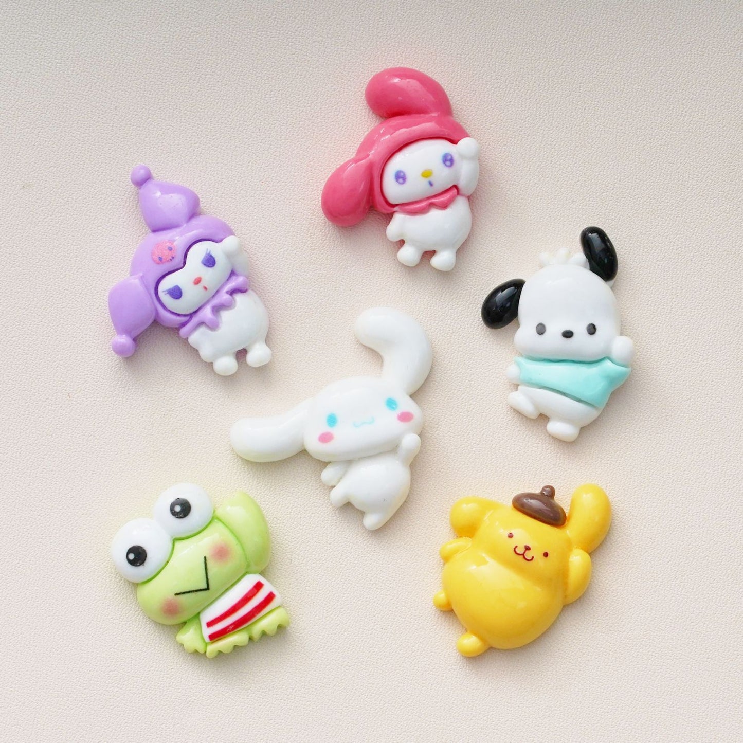 10 PCS Sanrio Resin Charms