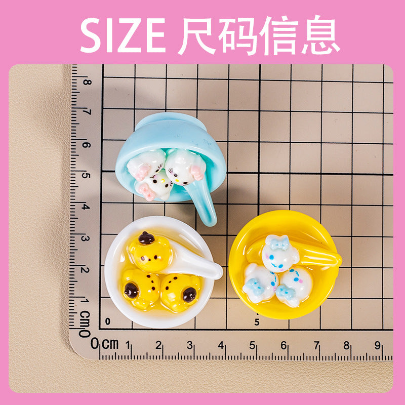 10 PCS Sanrio Resin Charms