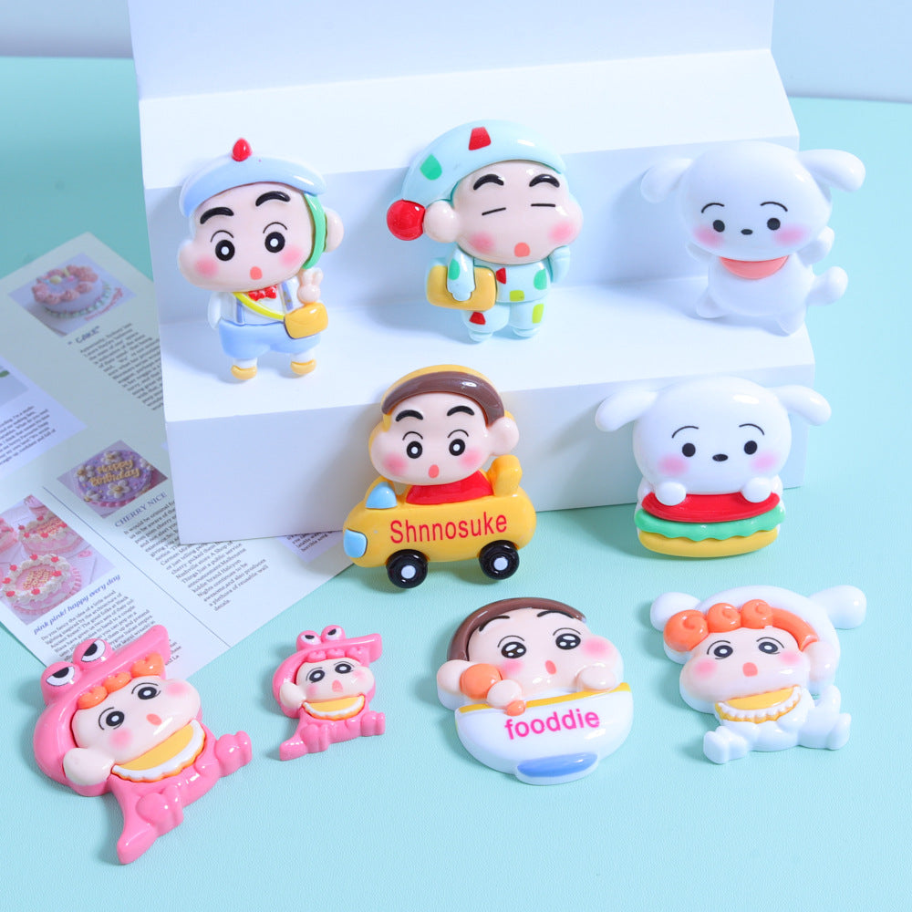 10 PCS Large Cartoon Resin Charms