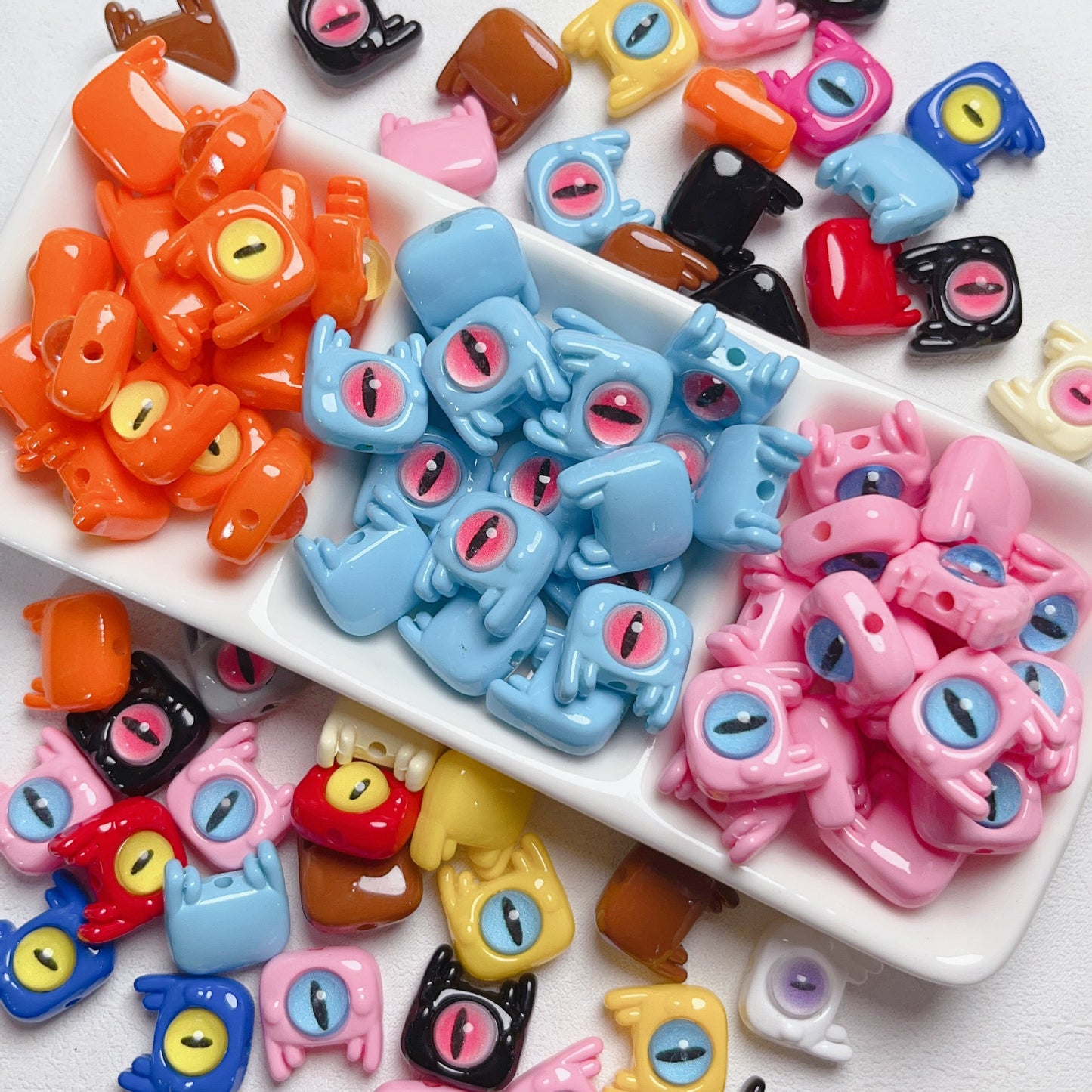 20 Pieces Funny Monster Beads