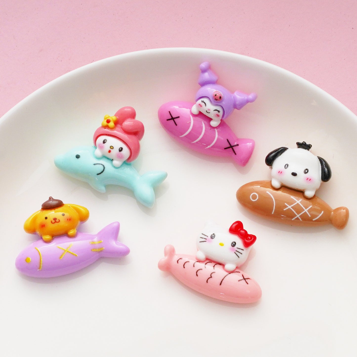 10 PCS Sanrio Resin Charms