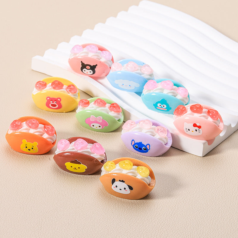 10 PCS Sanrio Resin Charms