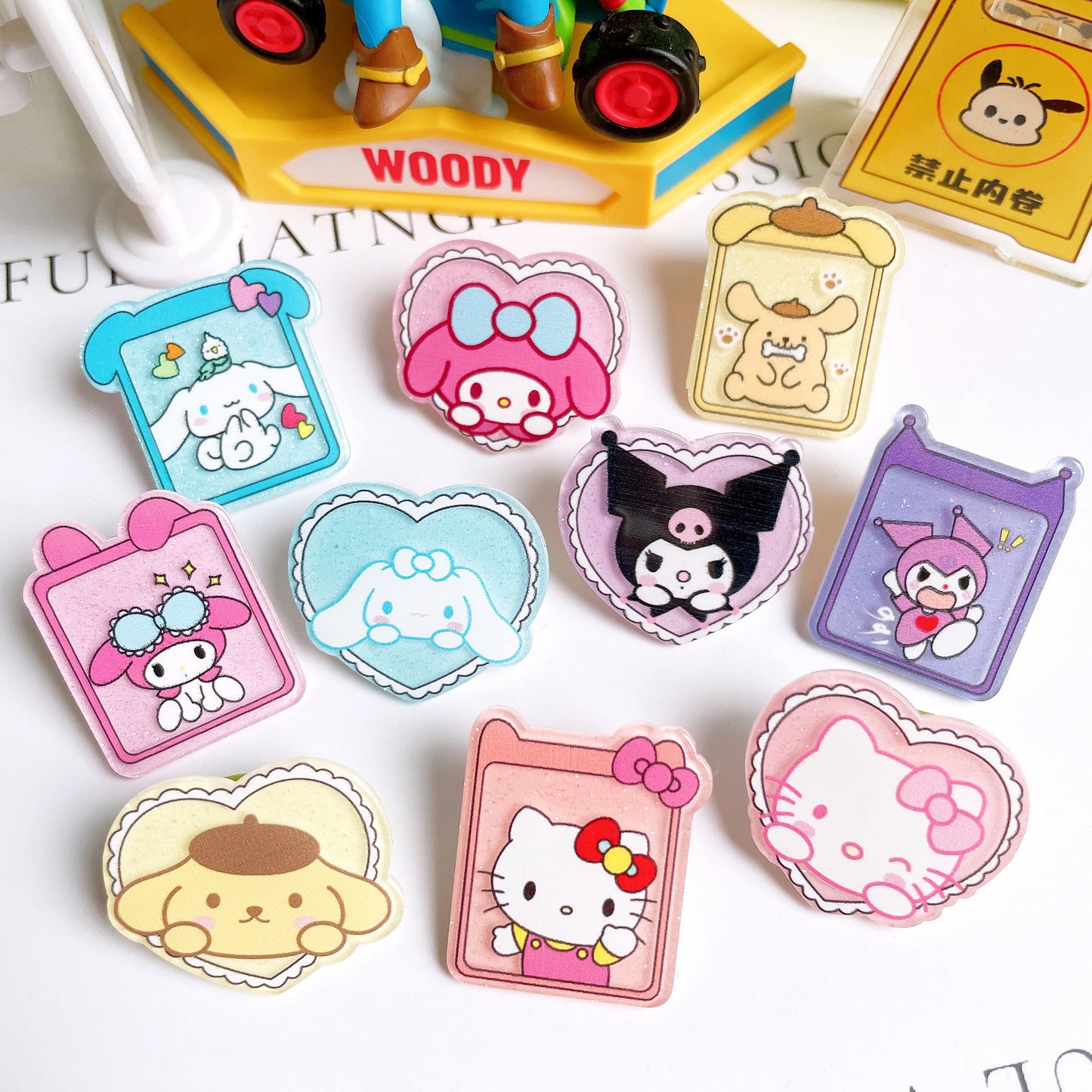 30PCS Sanrio Acrylic Sheets