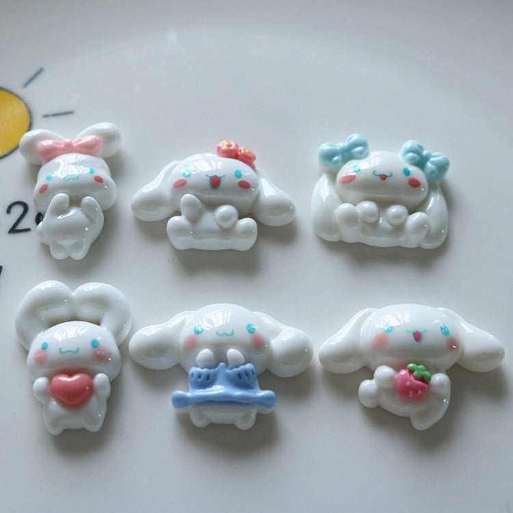 10 PCS Cartoon Resin Charms for DIY Crafts