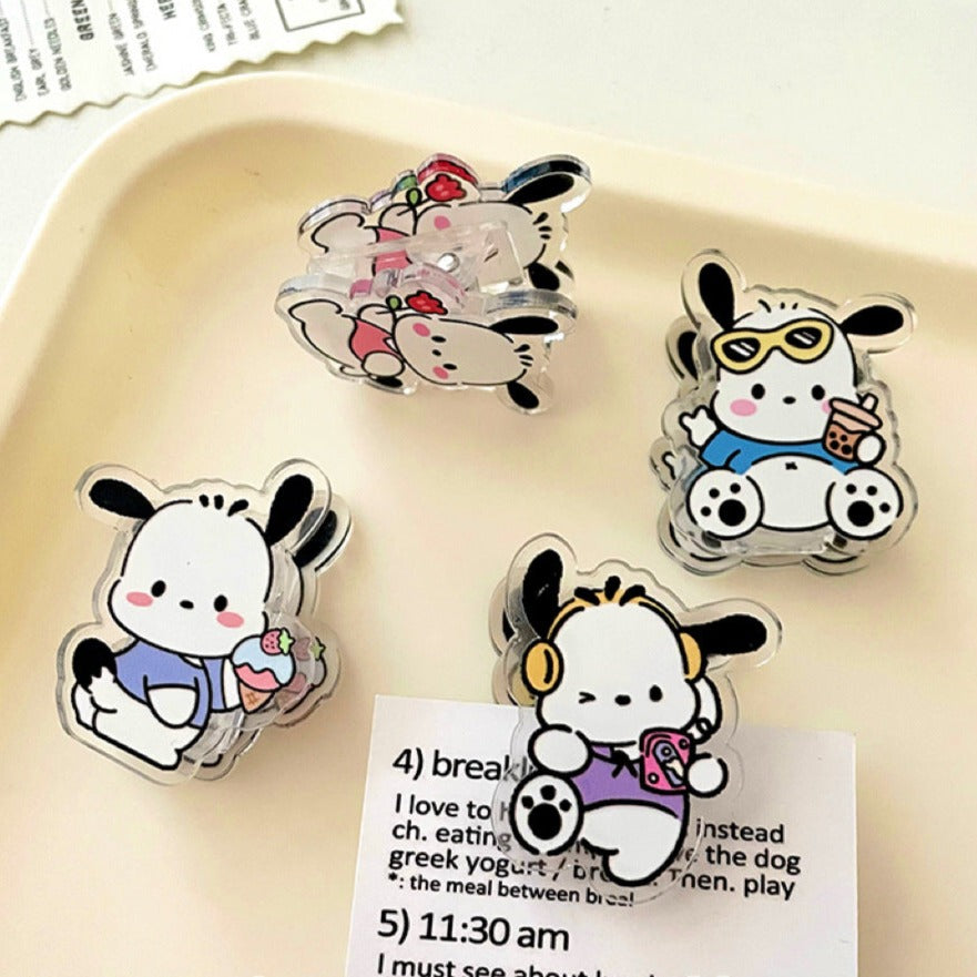 10PCS Sanrio PP Acrylic Clips