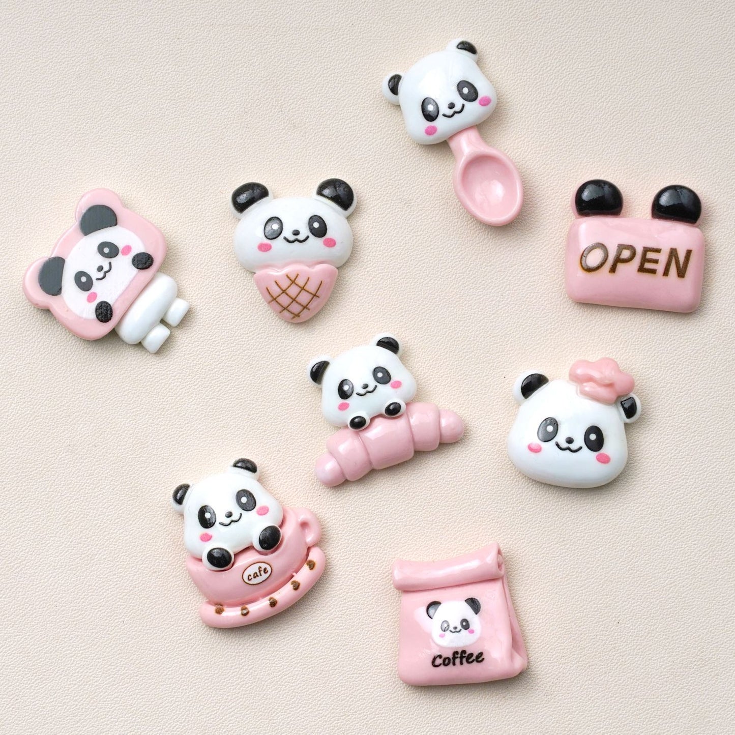 10 PCS Cartoon Resin Charms