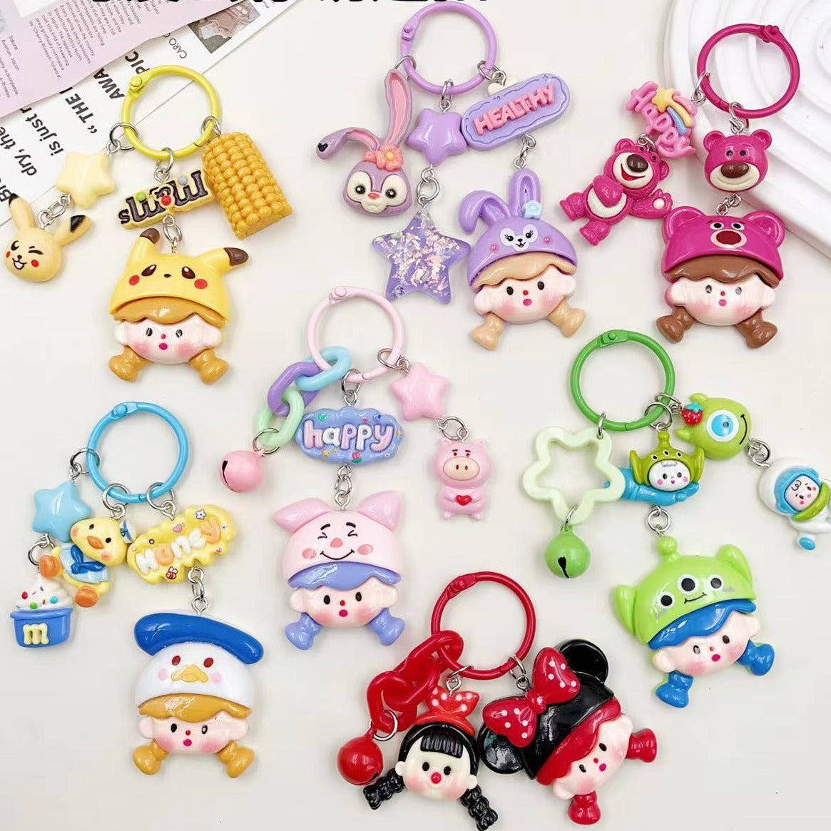 Cute Cartoon Keychain Bag Pendant