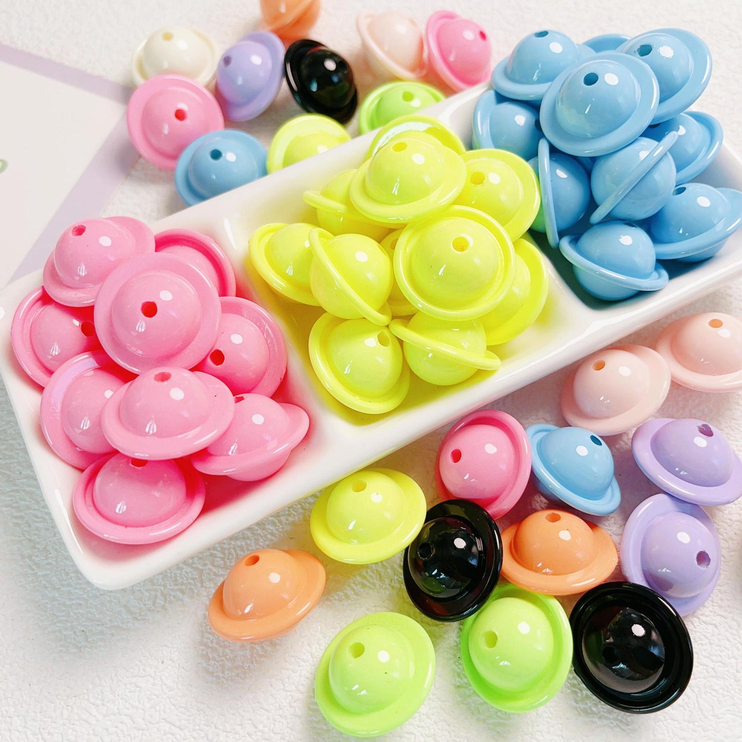 30 Pieces Happy Star Colorful Beads