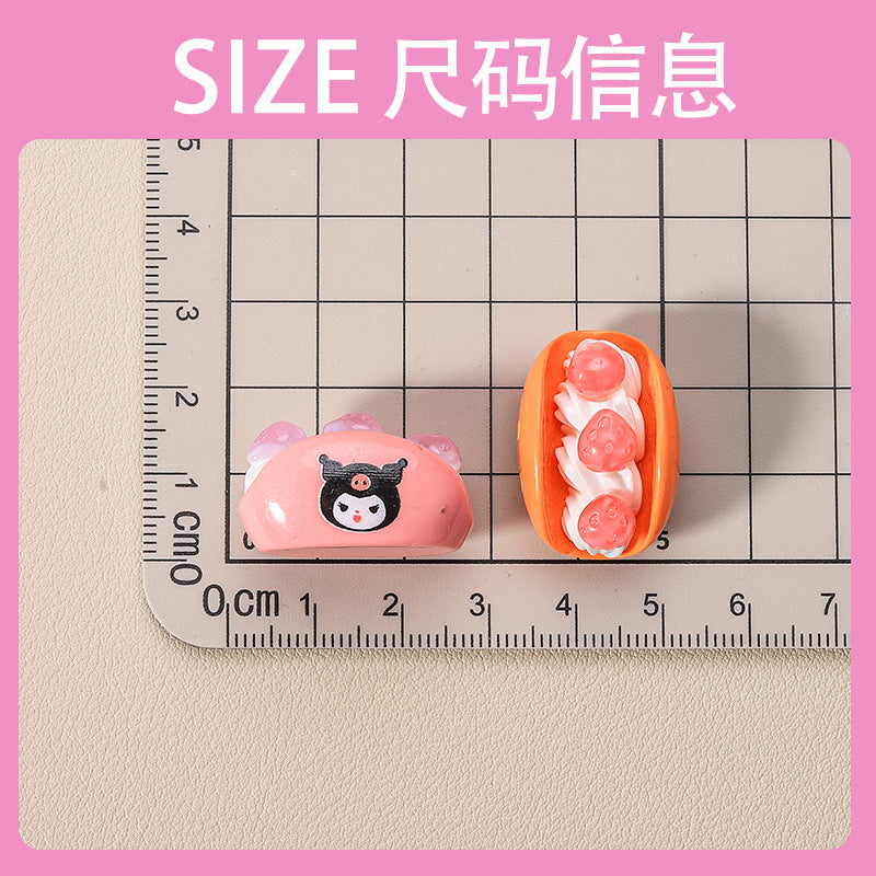 10 PCS Sanrio Resin Charms