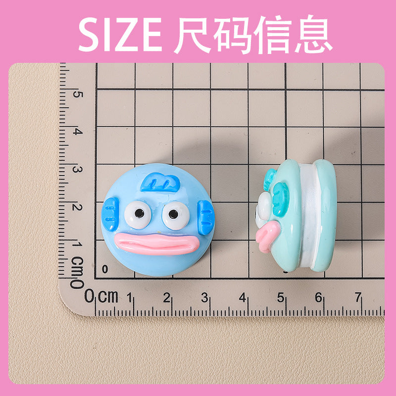 10 PCS Cartoon Resin Charms