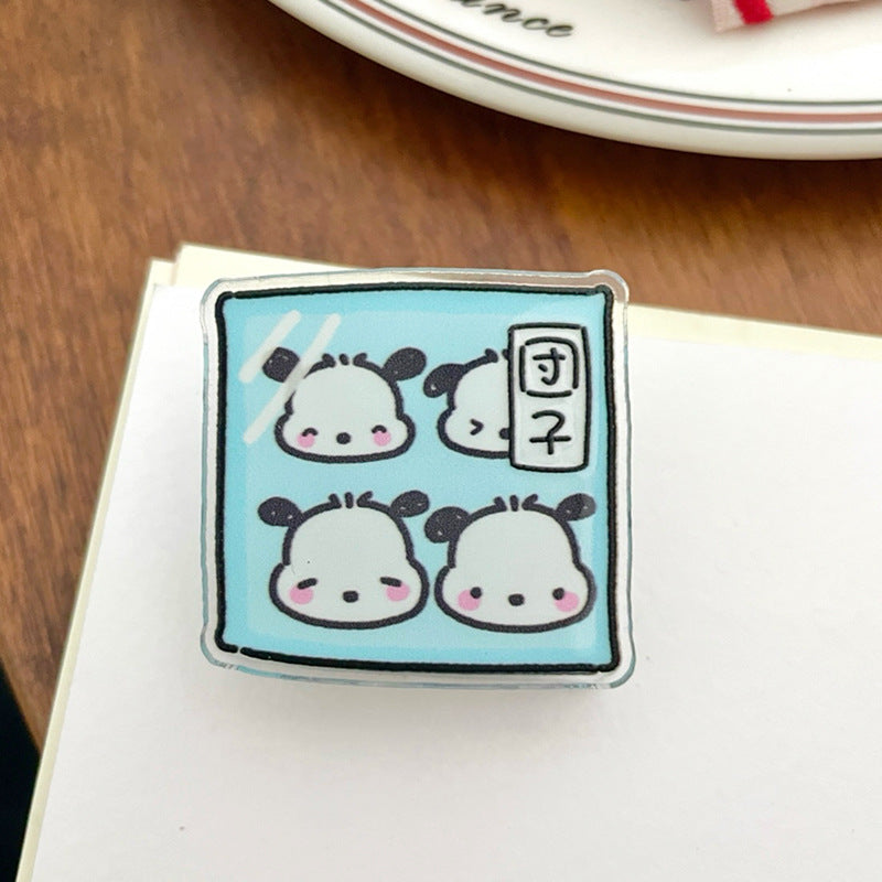 10PCS Sanrio PP Acrylic Clips