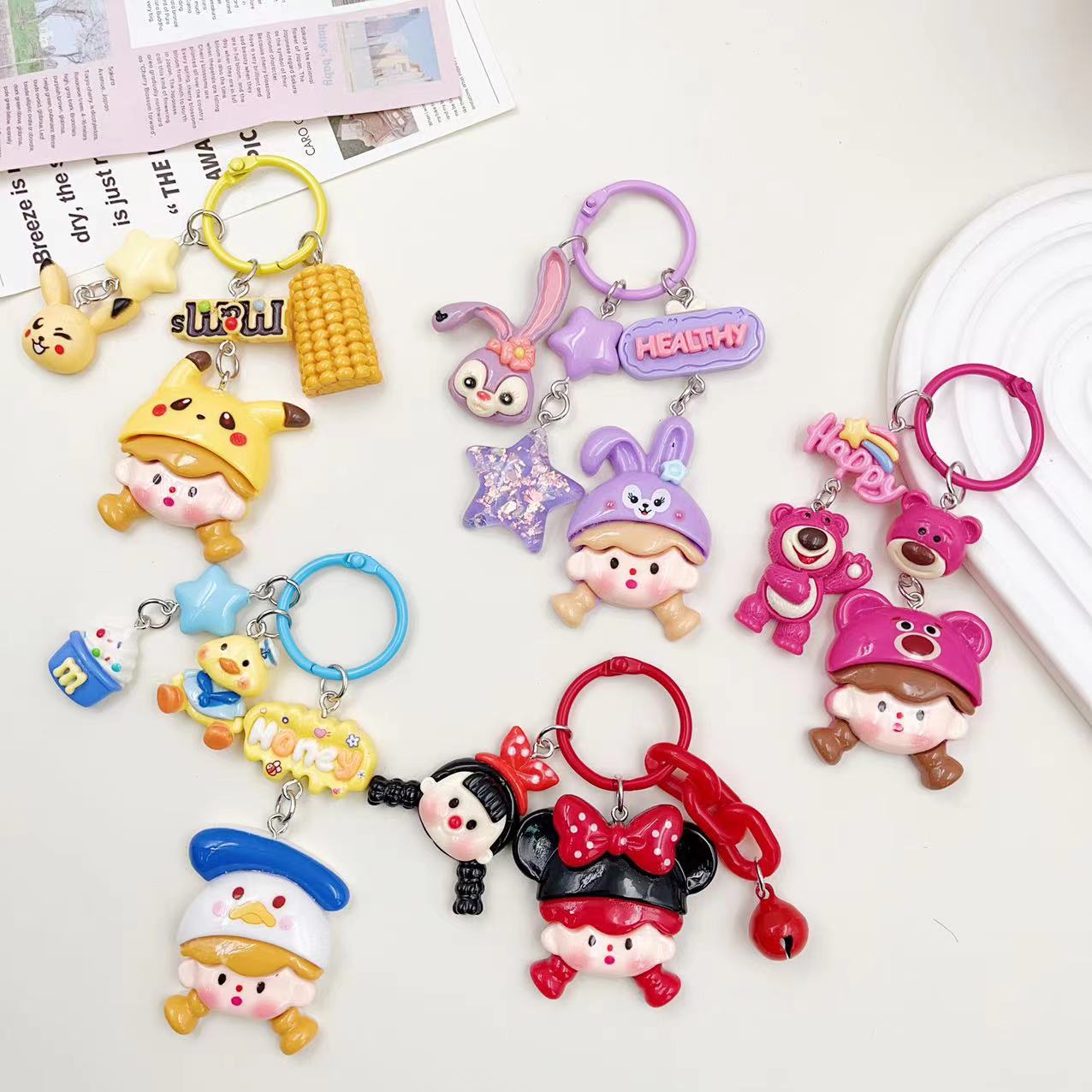 Cute Cartoon Keychain Bag Pendant