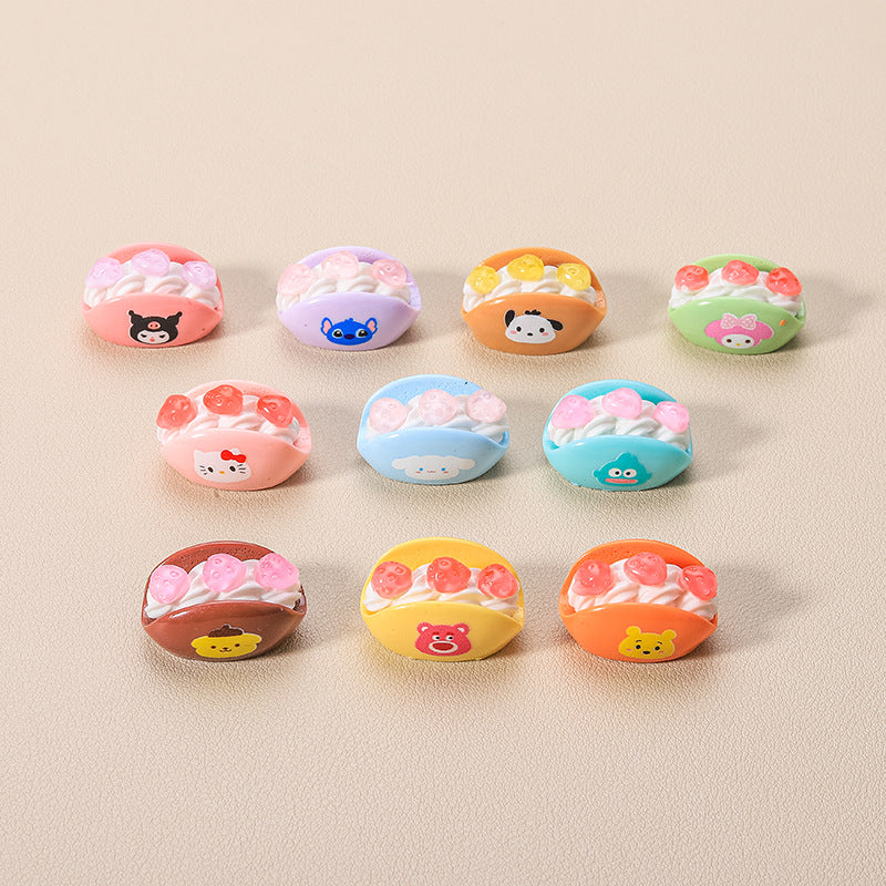 10 PCS Sanrio Resin Charms