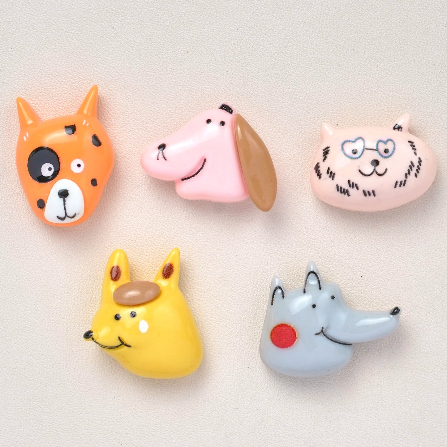 10 PCS Cartoon Resin Charms