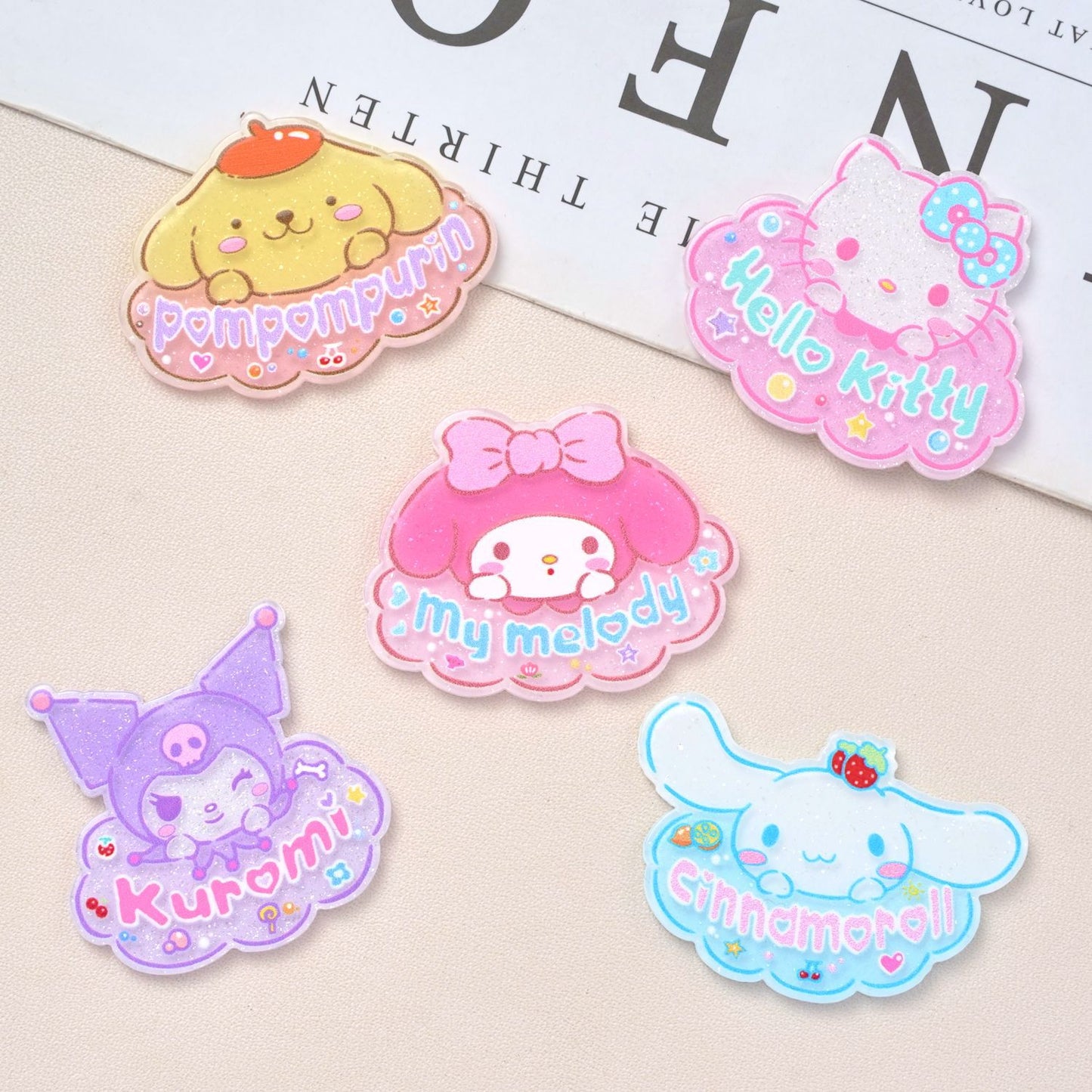 30PCS Sanrio Acrylic Sheets