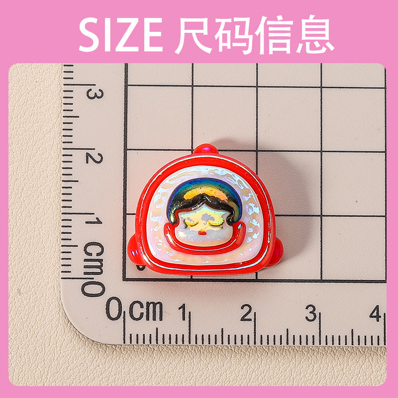 10 PCS Cartoon Resin Charms