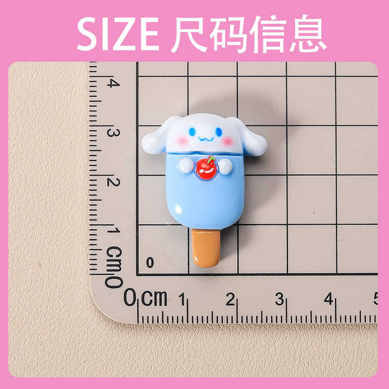 10 PCS Sanrio Resin Charms