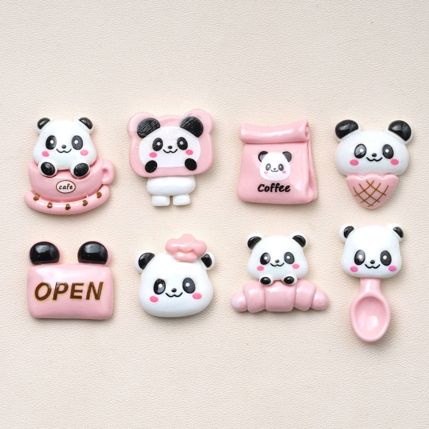 10 PCS Cartoon Resin Charms