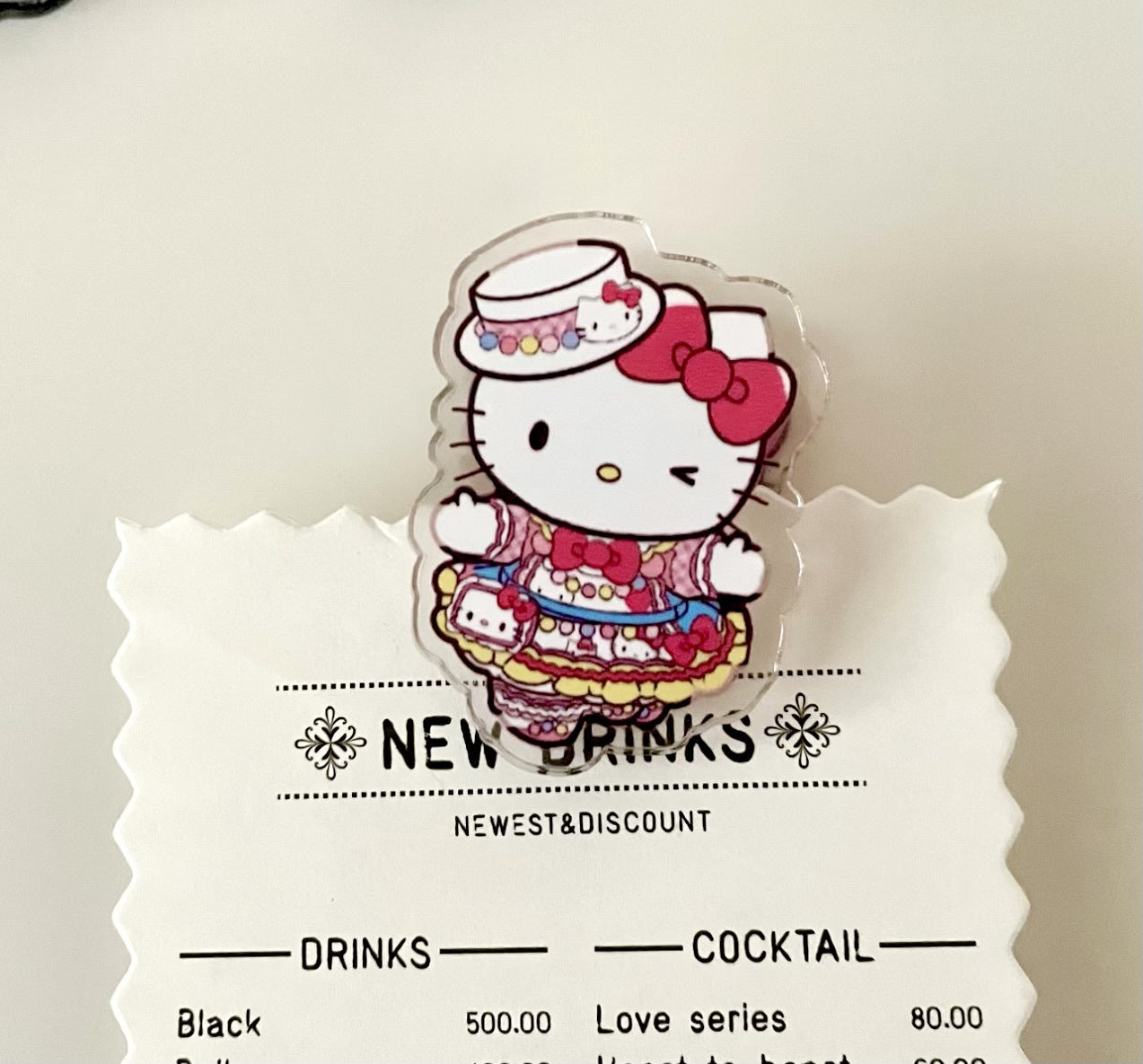 10PCS Sanrio PP Acrylic Clips