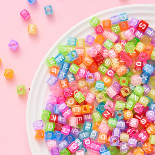 Alphabet Cube Beads