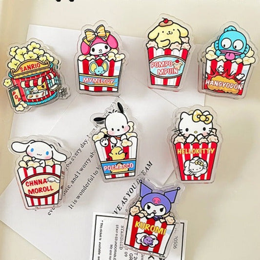 10PCS Sanrio PP Acrylic Clips