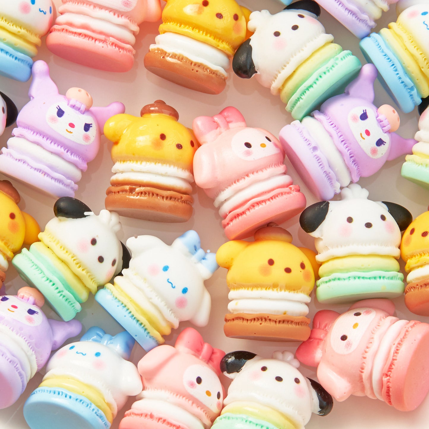 10 PCS Cartoon Resin Charms for DIY Crafts