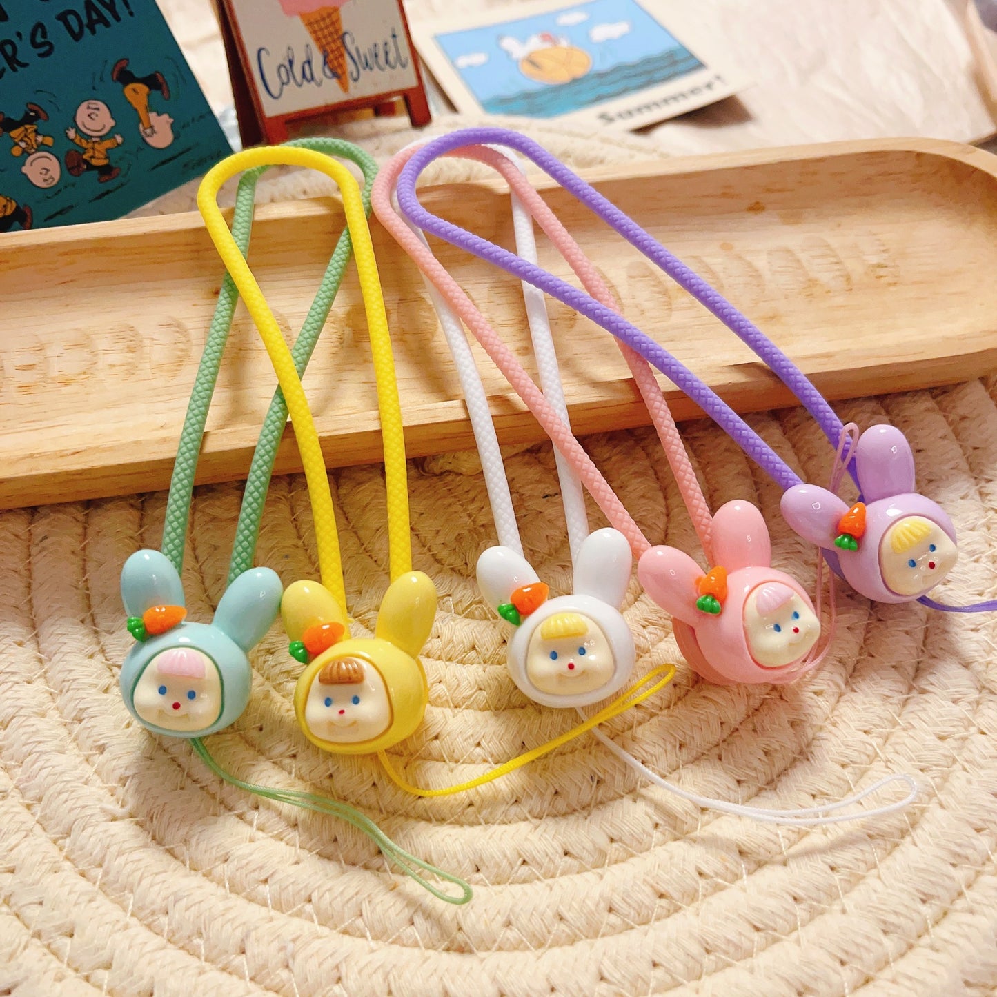 5PCS Cute Phone Straps