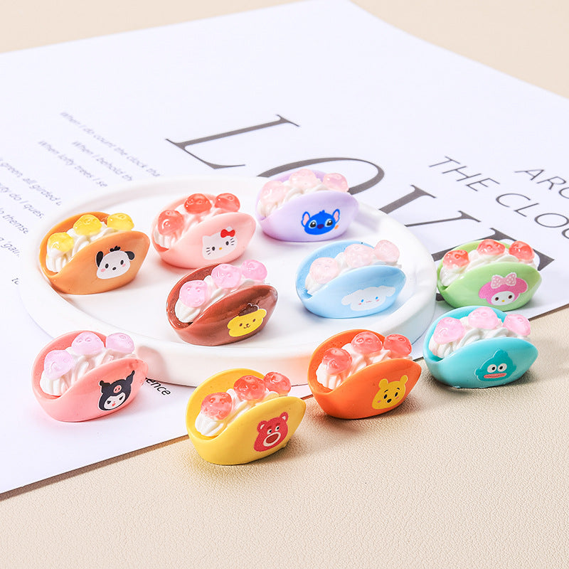 10 PCS Sanrio Resin Charms