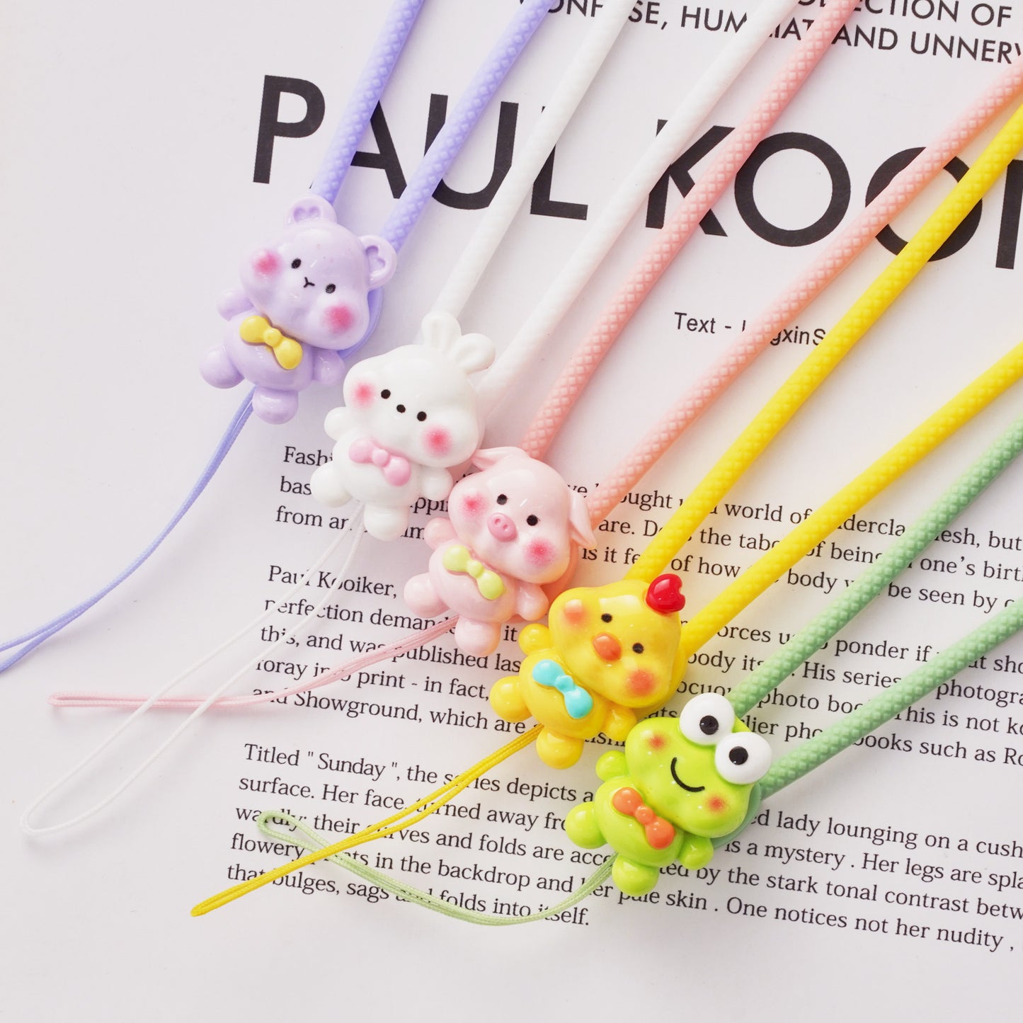 5PCS Cute Phone Straps