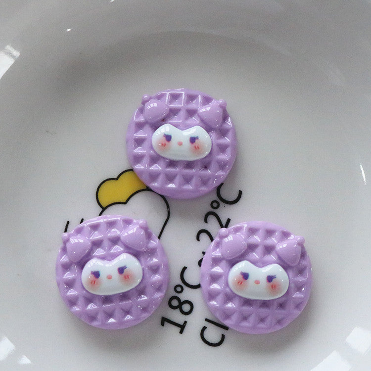 10 PCS Cartoon Resin Charms for DIY Crafts