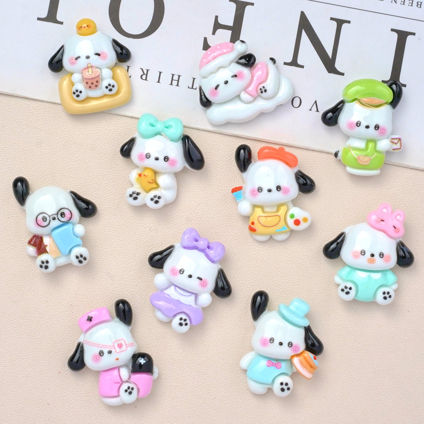 10 PCS Sanrio Resin Charms