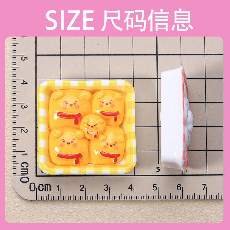 10 PCS Cartoon Resin Charms