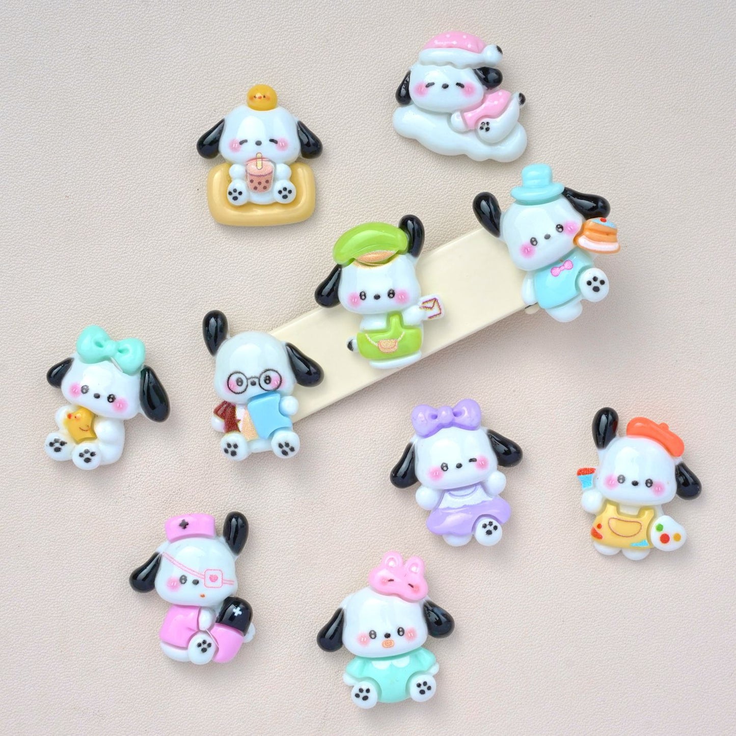 10 PCS Sanrio Resin Charms