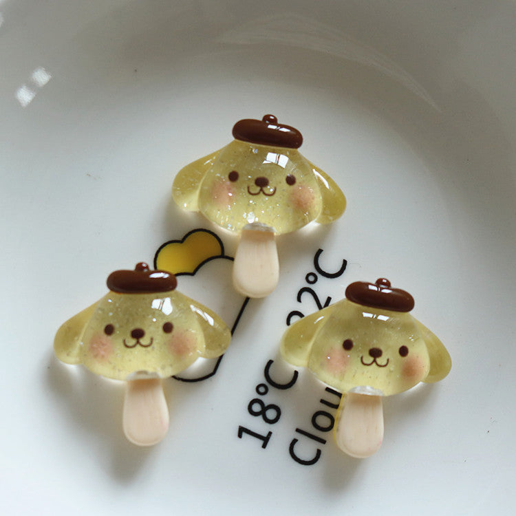 10 PCS Cartoon Resin Charms for DIY Crafts