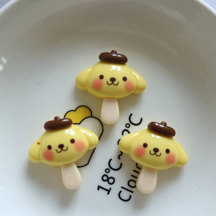 10 PCS Cartoon Resin Charms for DIY Crafts