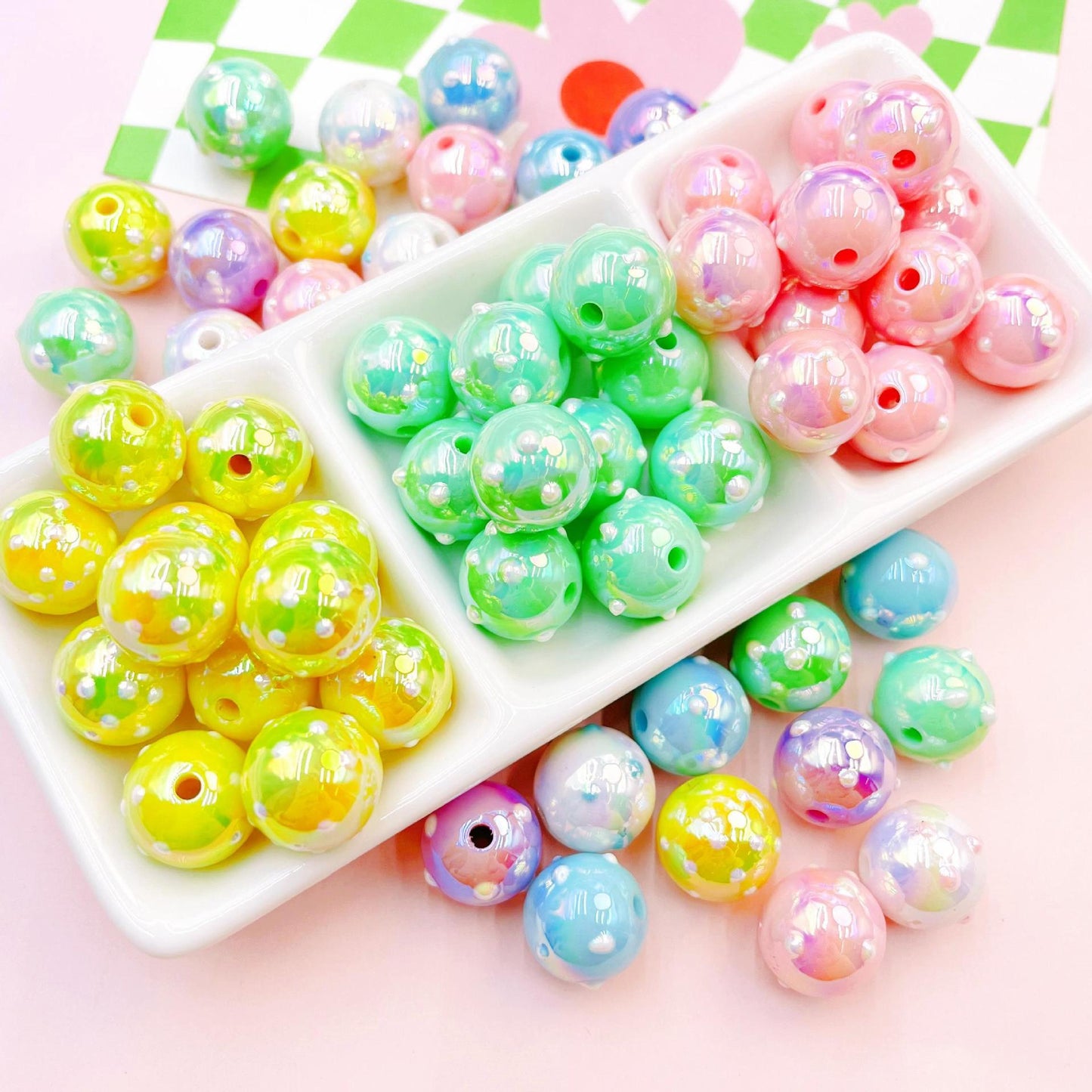 20 Pieces Donut Beads Beads