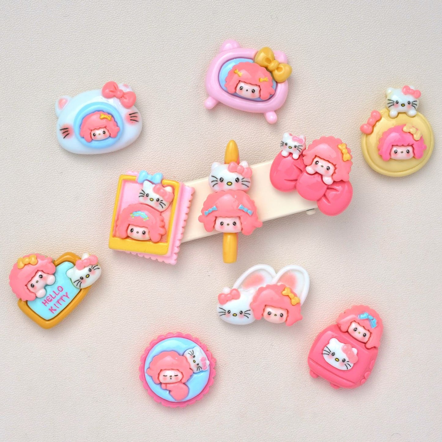 10 PCS Cartoon Resin Charms